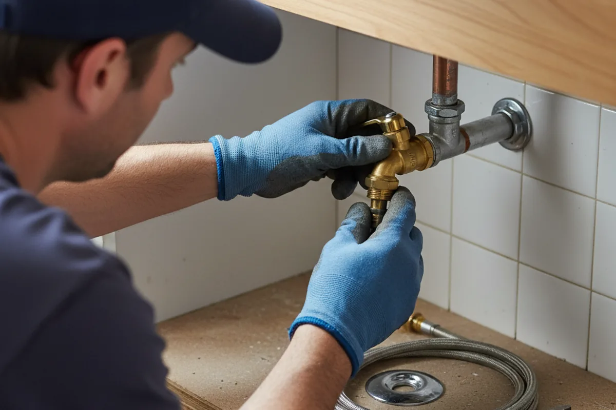 Shutoff valve and fitting work during Repiping in Mineral